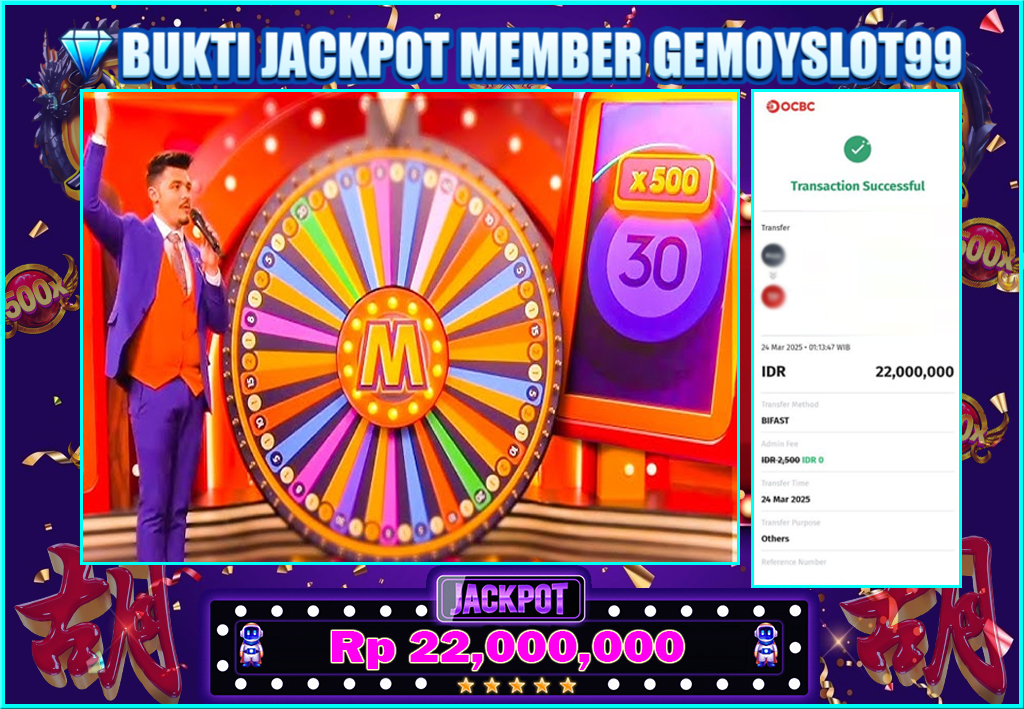 Member Gemoyslot99 Menang Jackpot Rp 22.000.000 di Pragmatic Live Mega Wheel